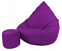 Sėdmaišis su pufu Pufini, violetinė