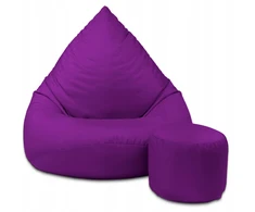 Sėdmaišis su pufu Pufini, violetinė