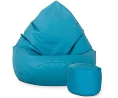 Sėdmaišis su pufu Pufy, mėlynas