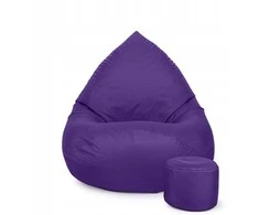 Sėdmaišis su pufu Pufy Onyx, violetinė