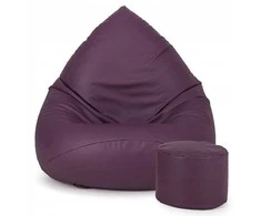 Sėdmaišis su pufu Pufy, violetinė
