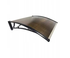Stogelis virš durų Metal-gum, 100x60 cm, juodas/rudas