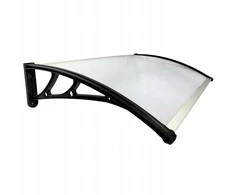 Stogelis virš durų Metal-gum, 100x60 cm, juodas