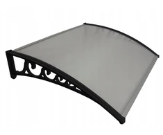 Stogelis virš durų Metal-gum, 100x60 cm, juodas
