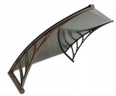 Stogelis virš durų Metal-gum, 120x100 cm, rudas