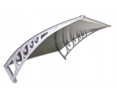 Stogelis virš durų Metal-gum, 120x80 cm, pilkas/rudas