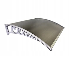 Stogelis virš durų Metal-gum, 120x80 cm, pilka