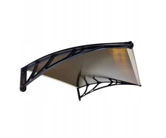 Stogelis virš durų Metal-gum, 120x80 cm, juodas/rudas