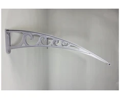 Stogelis virš durų Metal-gum, 120x80 cm, pilka