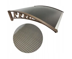 Stogelis virš durų Metal-gum, 125x76 cm, rudas