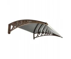 Stogelis virš durų Metal-gum, 125x76 cm, rudas