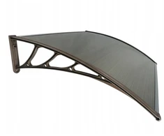 Stogelis virš durų Metal-gum, 150x100 cm, rudas