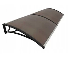 Stogelis virš durų Metal-gum, 150x155 cm, juodas/rudas