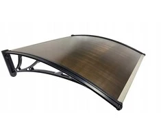 Stogelis virš durų Metal-gum, 150x80 cm, juodas/rudas