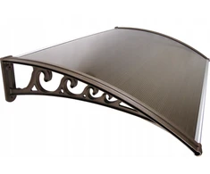 Stogelis virš durų Metal-gum, 150x80 cm, rudas