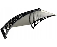 Stogelis virš durų Metal-gum, 150x80 cm, juoda/ruda