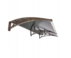 Stogelis virš durų Metal-gum, 200x100 cm, rudas