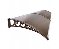 Stogelis virš durų Metal-gum, 200x100 cm, rudas