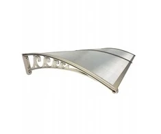 Stogelis virš durų Metal-gum, 205x118 cm, pilkas