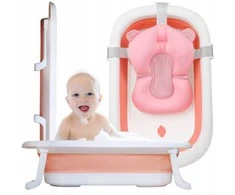 Sulankstoma kūdikio vonelė Nicekids, 79x49x20 cm, rožinė