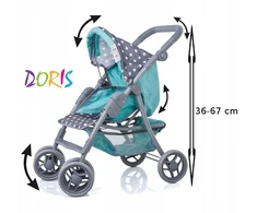 Vežimėlis lėlei Doris