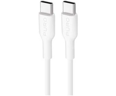 Puro Elektrik Puro Plain USB-C – USB-C maitinimo laidas 2m – baltas