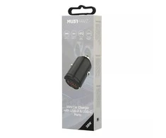 Car charger USB-A, USB-C 38W by Musthavz Juodas