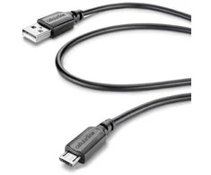 Vivanco Cellular Line Micro USB laidas Cellular juodas