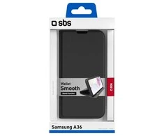 Dėklas Samsung Galaxy A36 Wallet Smooth Case By SBS Juodas