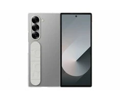 Dėklas „Samsung Galaxy Fold6“ skaidrus dangtelis su permatomu dirželiu