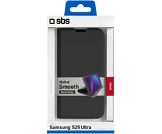 Dėklas Samsung Galaxy S25 Ultra Wallet Smooth Case By SBS Juodas
