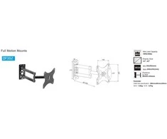 eStar TV Laikiklis/Wall mount 14"55"35kgV180°H15° CP302