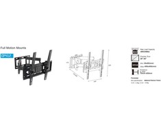 eStar TV Laikiklis/Wall mount 22"65"40kgV180°H15° CP412