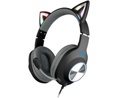 Foxxray FXR-BAL-62 BK ShinyCat Ausinės Žaidimams su laidu Juodas/Pilkas