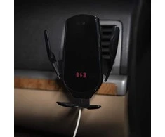 Maxlife automobilinis laikiklis ventiliacijos grotelėms MXCH-08 automatinis su belaidžiu įkrovimu juodas 15W