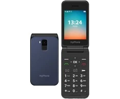 Mobilusis telefonas MyPhone Flip LTE, 2.8", Bluetooth, USB-C, Juodas
