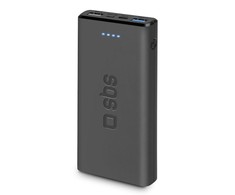 Power Bank 10000 mAh 2 USB 2.1A By SBS Juodas