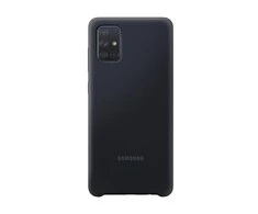 Dėklas Samsung Galaxy A71 Silikoninė Nugarėlė Juoda