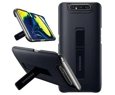 Samsung Galaxy A80 dėkliukas su stovu (Juodas) PA805CBE 