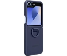 Samsung Galaxy Flip6 Silikoninis dėklas with Ring Navy