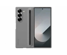 Dėklas Samsung Galaxy Fold6 Slim S-Pen dangtelis pilkas