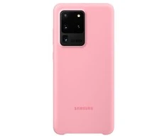 Dėklas Samsung Galaxy S20 Ultra Silikoninė Nugarėlė Rožinė