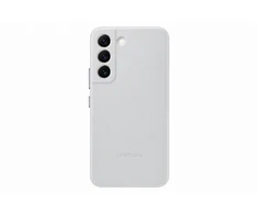 Dėklas Samsung Galaxy S22 odinis dangtelis šviesiai pilkas