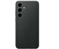 Dėklas Samsung Galaxy S24+ Vegan odinis dangtelis Juodas