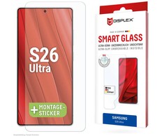„Samsung Galaxy S26 Ultra“ išmaniojo ekrano stiklas, pagamintas iš „Displex“ skaidraus stiklo