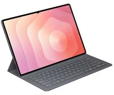 Samsung Galaxy Tab S11 Ultra knyginis dėklas su klaviatūra, plonas, juodas
