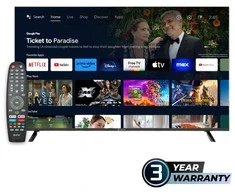 Televizorius eSTAR Android TV 55"/140cm 4K UHD LEDTV55A1T2 Juodas