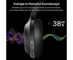 Tozo H10 Bluetooth Over-Ear Ausinės Juodas