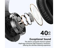 Tozo H100 Bluetooth Over-Ear Ausinės Juodas