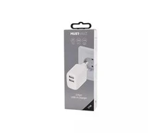 Travel Charger 17W 2xUSB-A By Musthavz Baltas